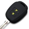 IKT 2 Button Silicone Cover for Keyless Keyless Keyless Keys, Black Yellow, Sienta, Vitz,
