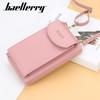 Women's Long Wallet Crossbody Phone Bag - Korean Style, Zipper Vertical Shoulder Bag