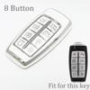 8 Buttons Tpu Car Key Cover Case For Hyundai Genesis G80 Gv70 Gv80     Remote Key Holder Auto Accessories