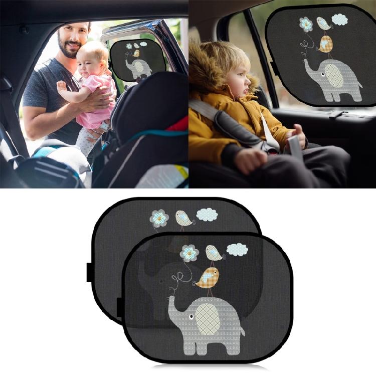 Car Side Window Sunshades Cartoon UV Blocking Car Curtain Summer Sunshades Cover