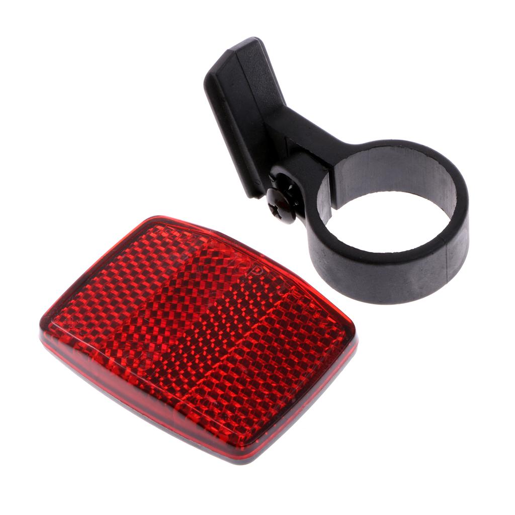 Bicycles Handlebar Reflector Plastic Safety Bike Rear Reflector Safety Warning Light Bike Accessories Easy to Install