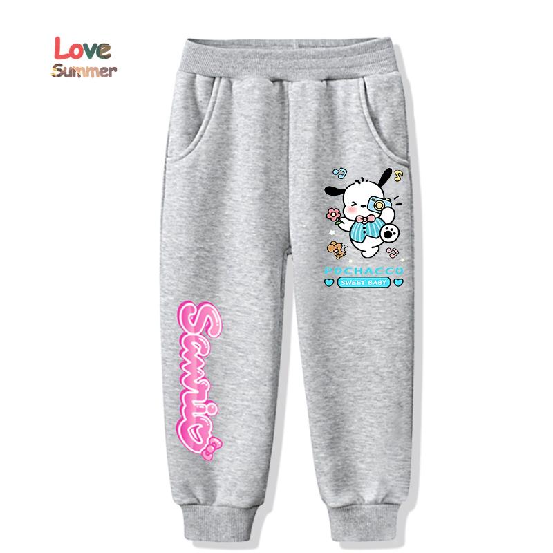 

Kuromi Cute Cartoon T-shirt Fashionable Girls Stylish My Melody Tops Cinnamoroll Comfort Casual Style Spring/Summer Crew Neck 130