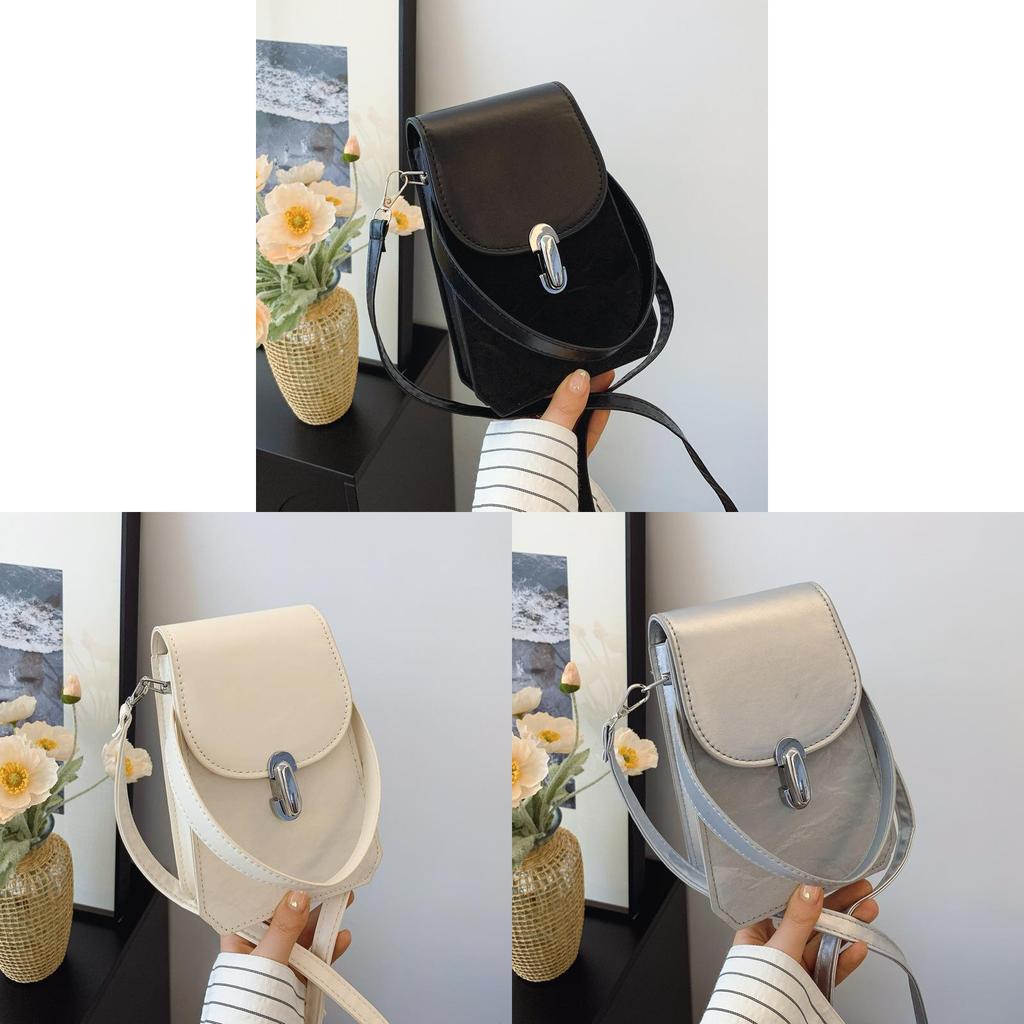 Minimalist Pu Square Crossbody Bag With Zipper Inner Pocket For Casual Day Out