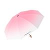 Gradient 8-Rib UV Protection Folding Umbrella - Sun and Rain Ready