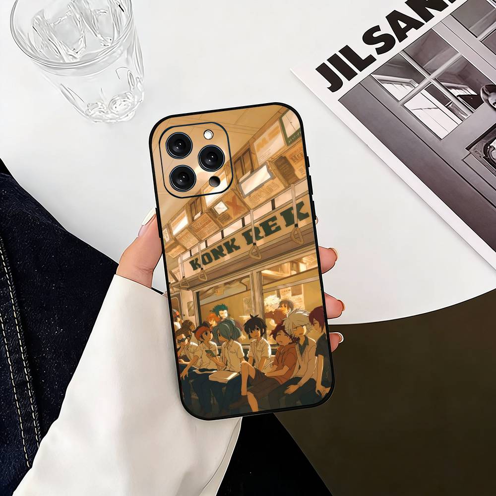 

Чехол для телефона Inazumas Anime E-Eleven для iPhone 17,16,15,14,13,12,11 Plus,Pro Max,XS, Мягкий силиконовый черный чехол iPhone11PROMAX