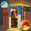 3398PCS Hobbit Themed Bookstore Building Blocks Assembly Toys Creative Desktop Decoration Bookends Model Bricks Kids Toys Gifts