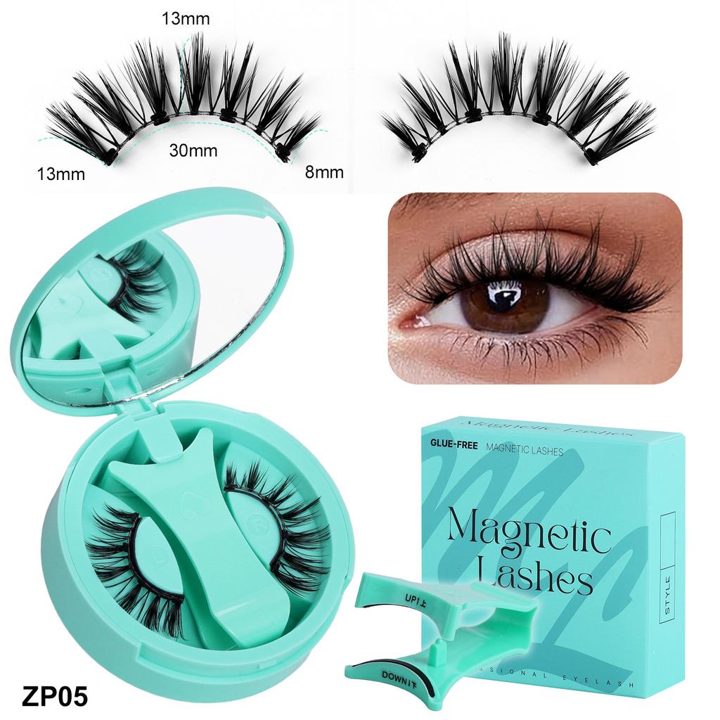 2 Pairs Magnetic Eyelashes - Premium Box Set with Carrying Case