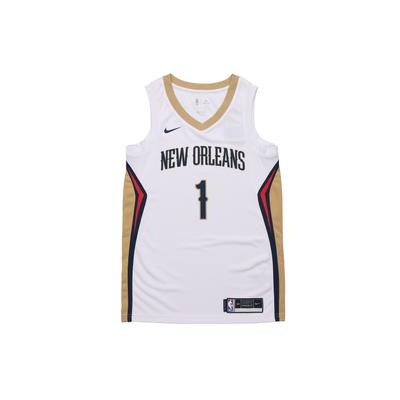NBA Swingman Basketball Jersey Retro 2020 Pelicans Zion Williamson No. 1 Men Tops White CW3601-107