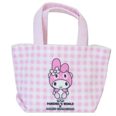 Marimo Craft Panshell X Sanrio Characters Mini Tote BagMini Tote Bag, Compact and Cute, Panshell X My Melody, Approx. W160 X H100mm
