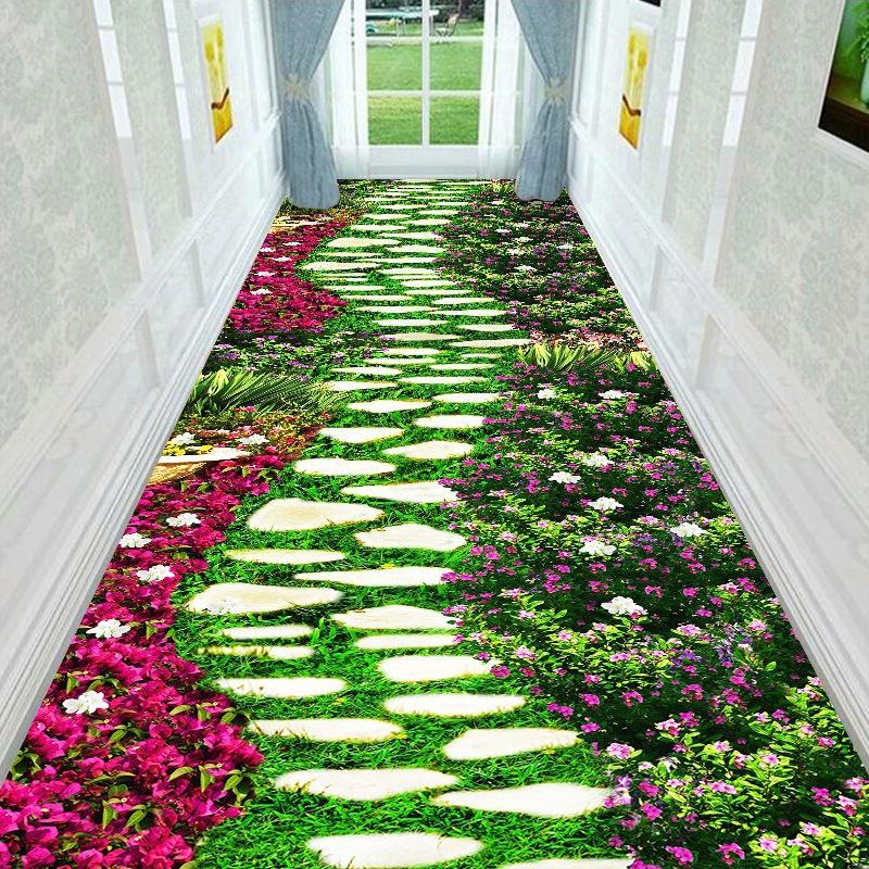 Living Room Carpet 3D Hotel Corridor Carpet Hallway Hallway Entrance Door Home Carpet