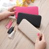 Stylish Long Zipper Wallet For Women With Trendy Tassel Design In Elegant Colors