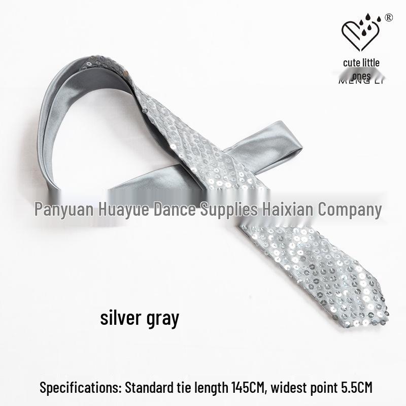 Korean Slim Fit Sequin & Beaded Tie for Men & Women - Formal Wear, Wedding, Party, Performance