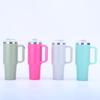 Kuangjie 40oz Stainless Steel Car Thermos Cup with Handle, Large Capacity, Portable for Outdoors