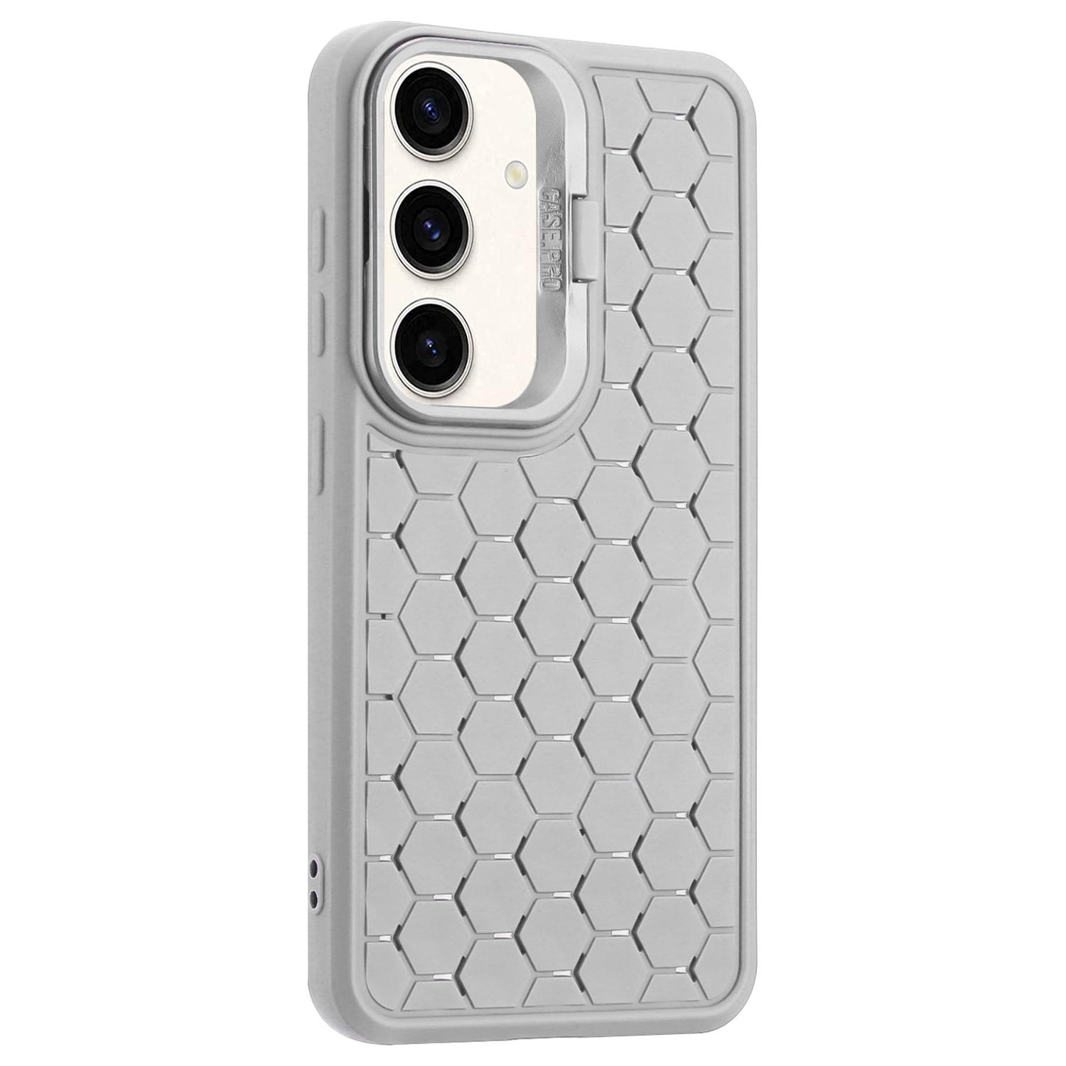 

For Samsung Galaxy A35 5G Case with Integrated Kickstand TPU Phone Cover Grey