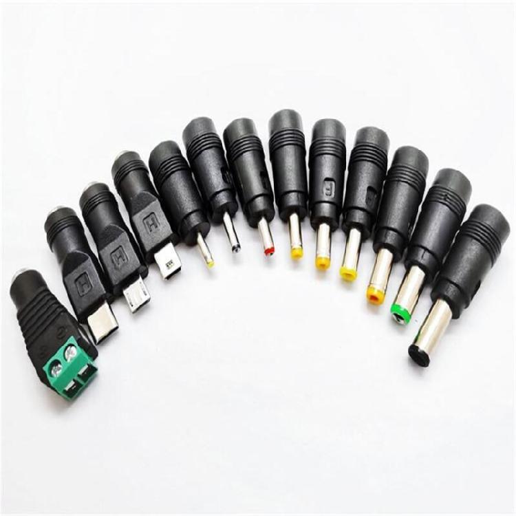 Power Cable 5V USB To 5.5x2.1mm Power Cord with 13 Connectors for Router LED Light Speaker Small Household Appliances