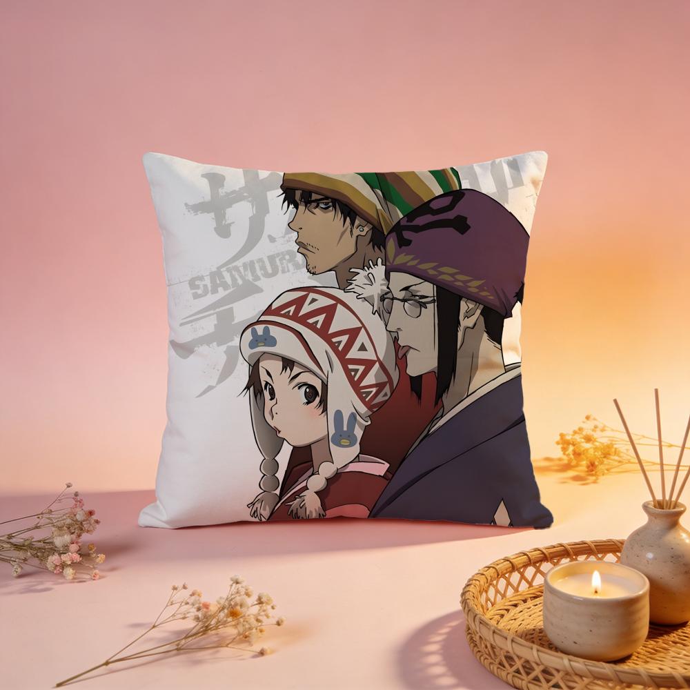 Trendy SSamurai Champlooing Cushion Cover Comfortable Durable Pillow Cover MultiScene for Home Office Car Sofa