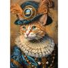 Premium Funny Pet Portrait Posters Horse Giraffe Stag Cat Prints Canvas Printing Vintage Animal Wall Art Picture for Home Decor