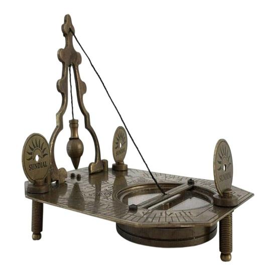 Brass Sundial Compass 12.7 cm Nautical Maritime Decor, London Made
