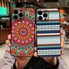 For Samsung Galaxy S25 S23 S22 S24 FE Ultra Plus A56 A05 A06 A15 A16 A57 S7 Edge Phone Case Texture Aztec Tribal Tribe Colorful