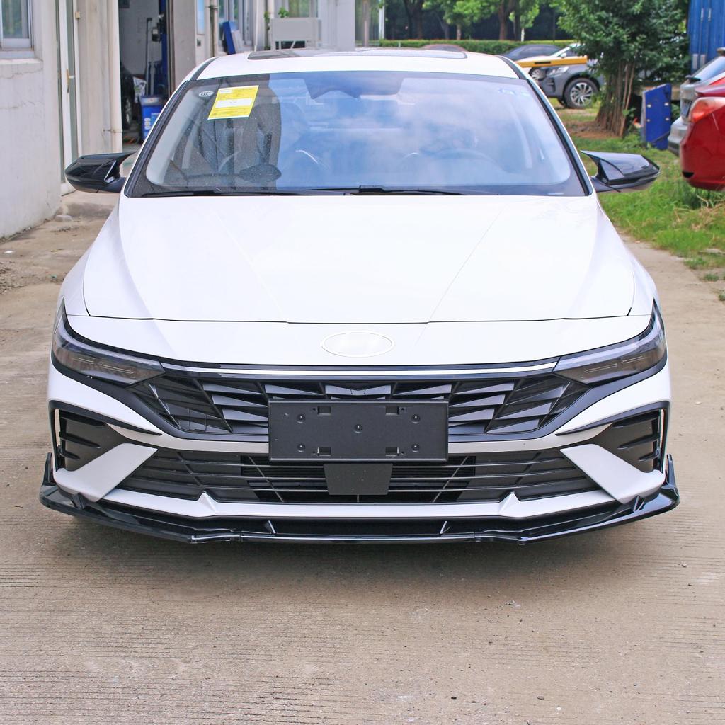 23-Model Hyundai Elantra Custom Body Kit: Front Splitter, Lip, Side Skirts, Louvers, Rear Spoiler, and Corner Protectors