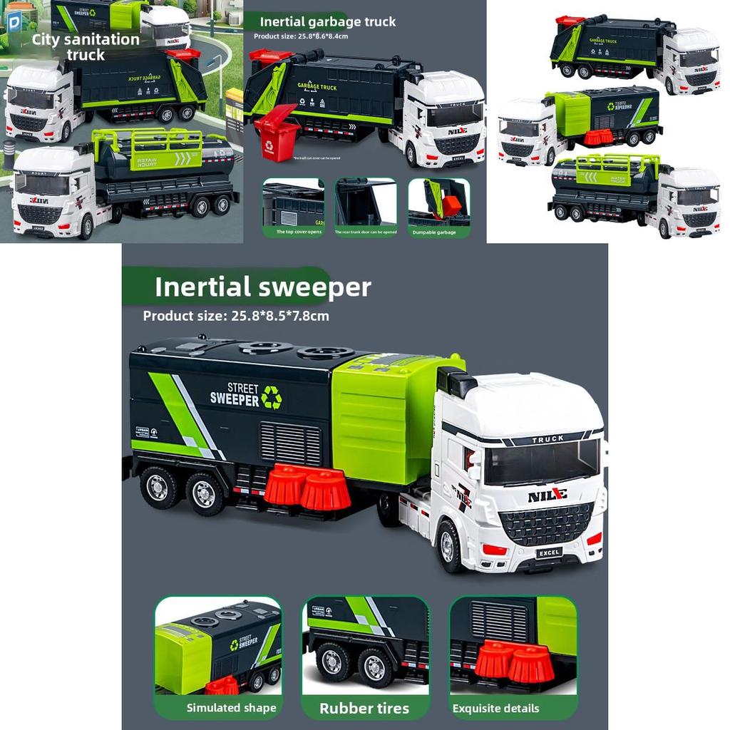 Engineering Vehicle Model With Inertia Drive For Boys Playroom And Collectors