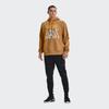 Under Armour Project Rock Johnson Series Training Sports Printed Fleece Hoodie Men Tops Vintage-Brown 1367036-277