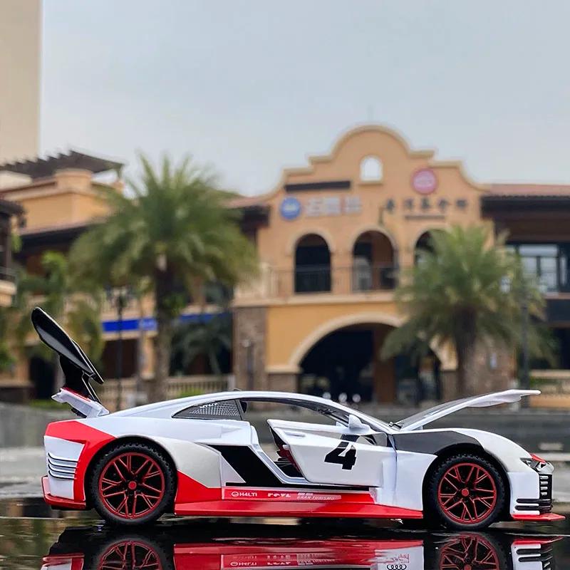 Alloy Sports Racing Car Model Diecast & Toy Vehicle Metal Car Model Sound and Light Simulation Collection Kids Gift