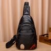 Shoulder bag, breast bag, women's bag, women's messenger, new fashion, soft leather texture, portable and large capacity