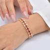 Popular Copper Full Zircon Strap Bracelet, New Atmosphere Accessories Female Pbr-344