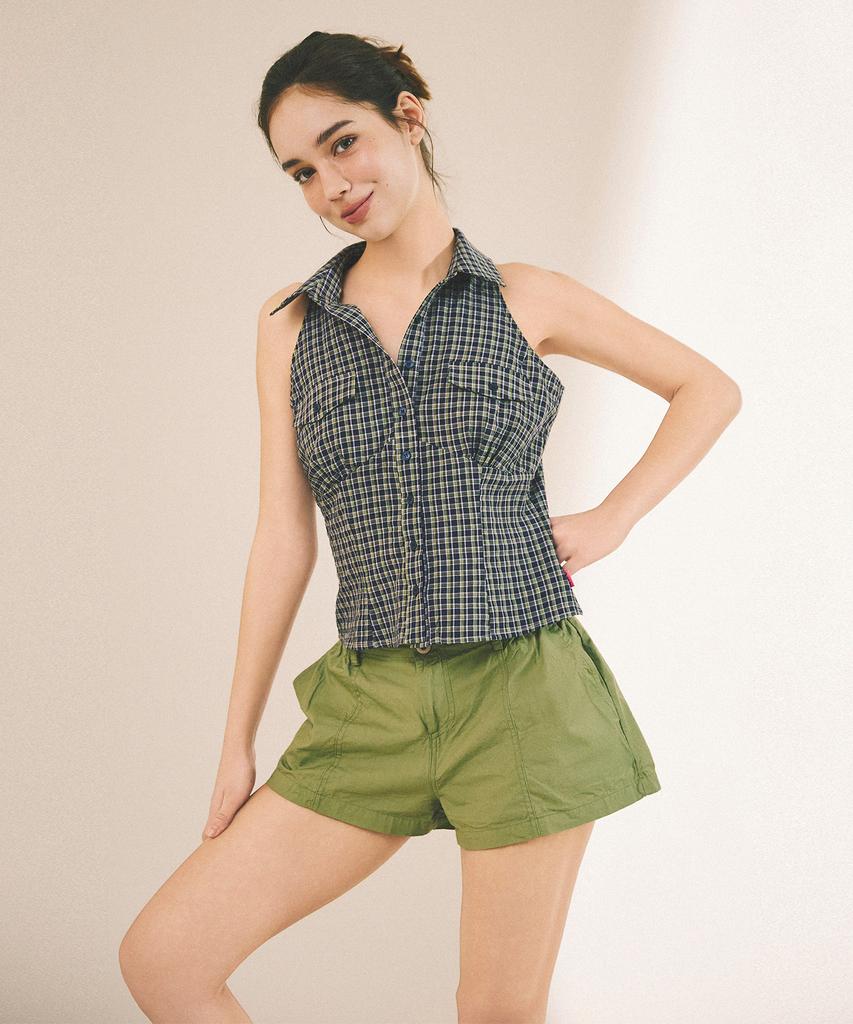 Eialyu Check Sleeveless Shirt