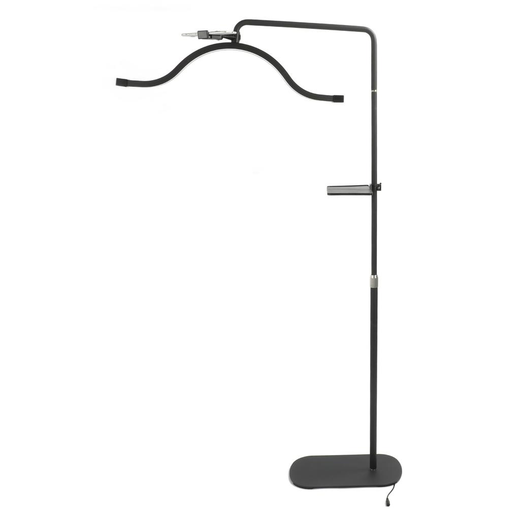 Half Moon Floor Light 45W 29 Inch 3200K To 5600K Adjustable Standing Lash Lamp with Phone Clip for Skincare Live