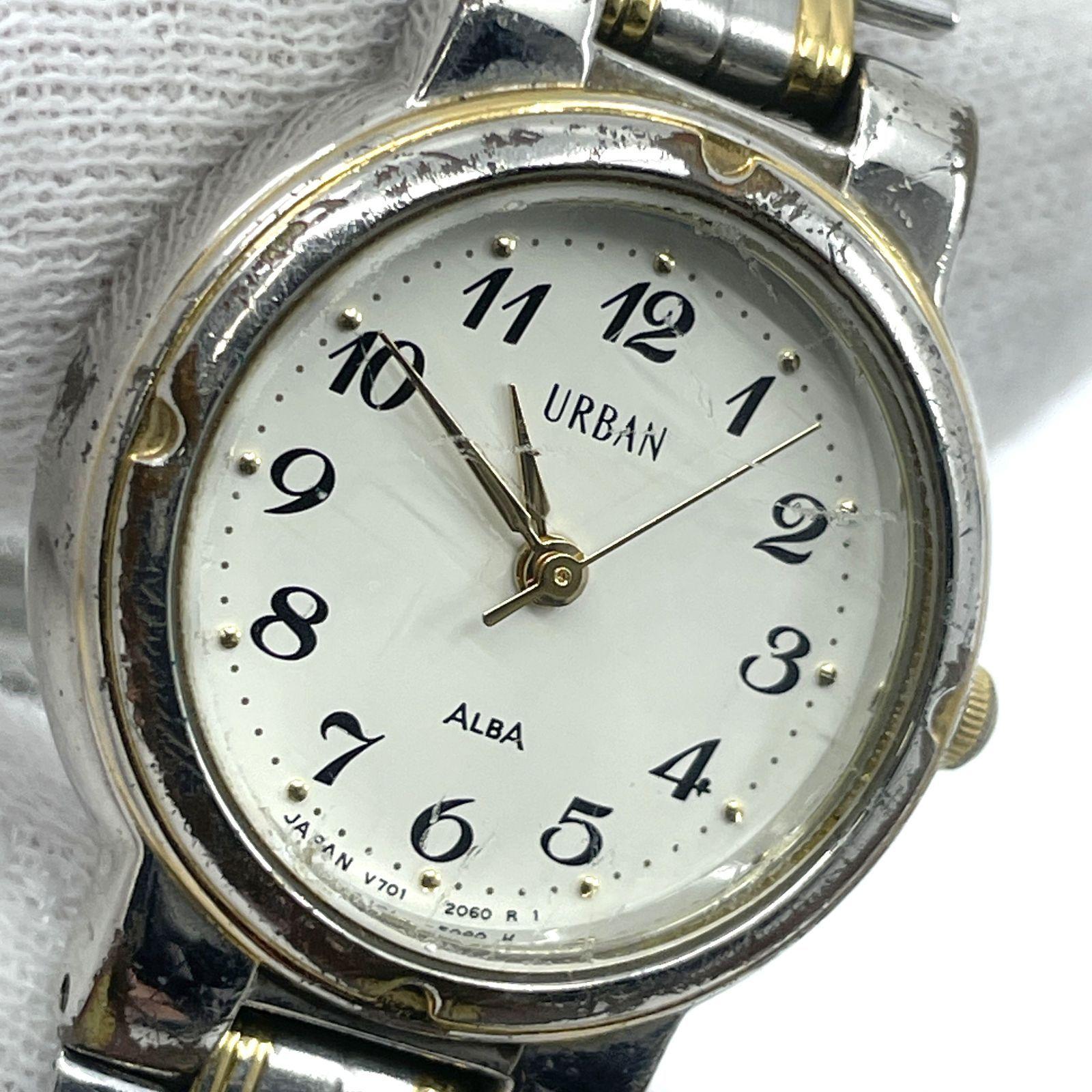 Operation not confirmed SEIKO ALBA Alba Quartz Watch White Dial Round Ladies V701-1400