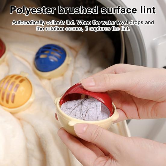 Laundry Washing Ball Anti-Tangle Anti-pilling Softens Fabrics Reduces Wrinkles Laundry Ball Lint Remover Reusable Pet Hair Lint Remover