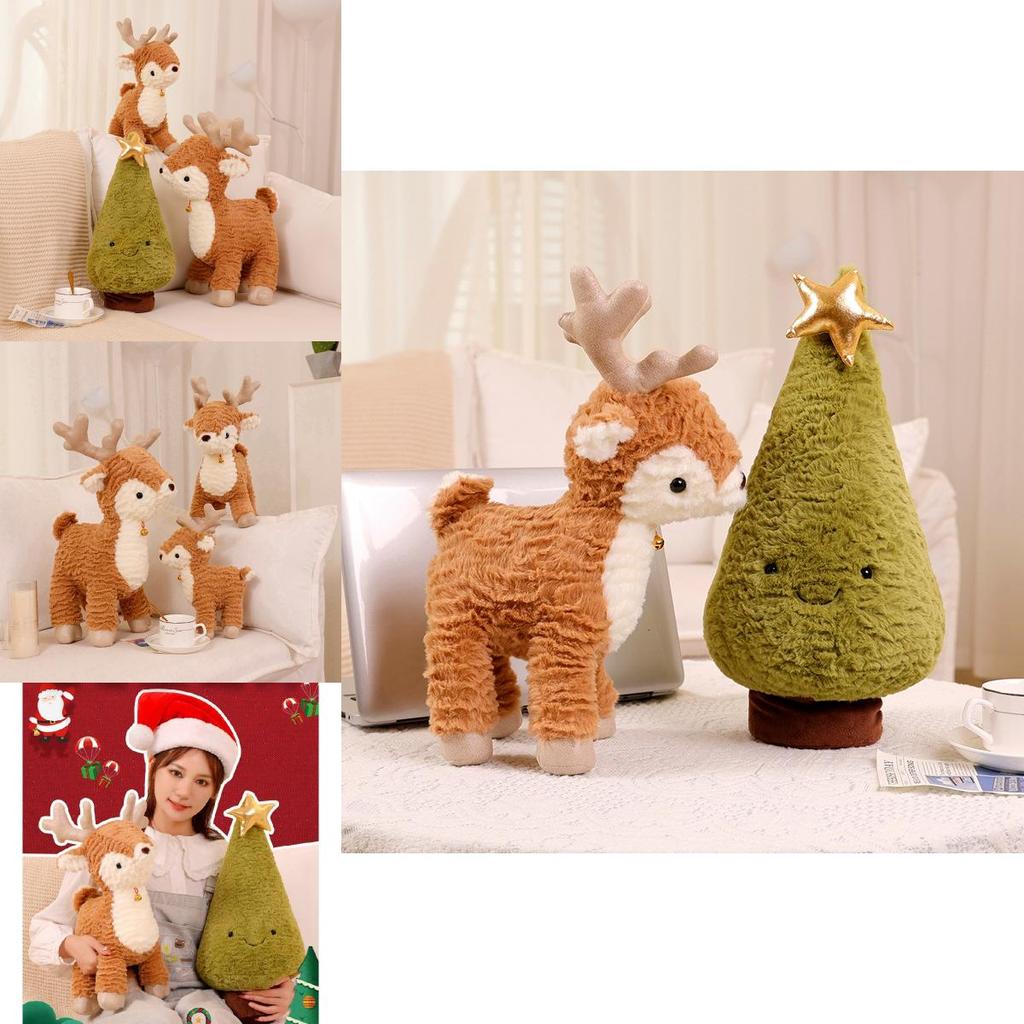 Entzückendes Plüsch-Rentier-Spielzeug für Weihnachtsfeierlichkeiten Perfekt für Kinder und Dekorationen