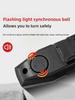 Wireless Bicycle Steering Remote Control Warning Tail Light with Horn, High Volume Prompt Sound, USB Charging Night Riding Turn