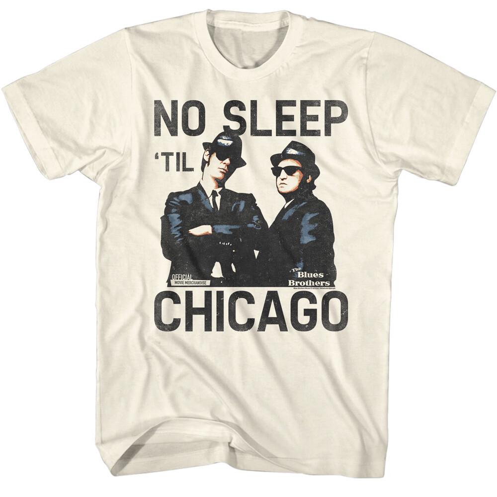 The Blues Brothers Movie Elwood Jake No Sleep Til Chicago Men T Shirt S