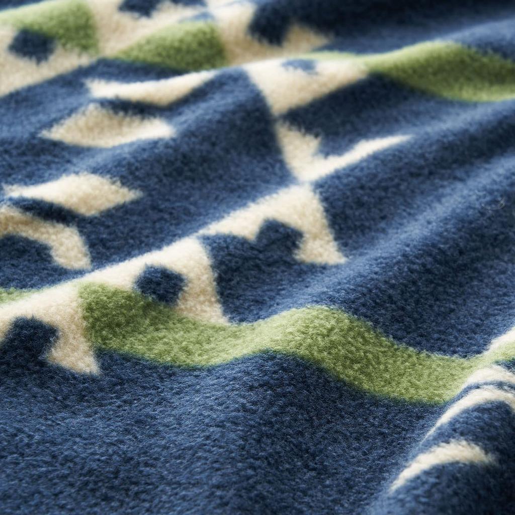 LOGOS Bulky Fleece Separate Sleeping Bag (LOGOS LAND) 72600981, Navy, Approx. 80cm Wide X 190cm Long