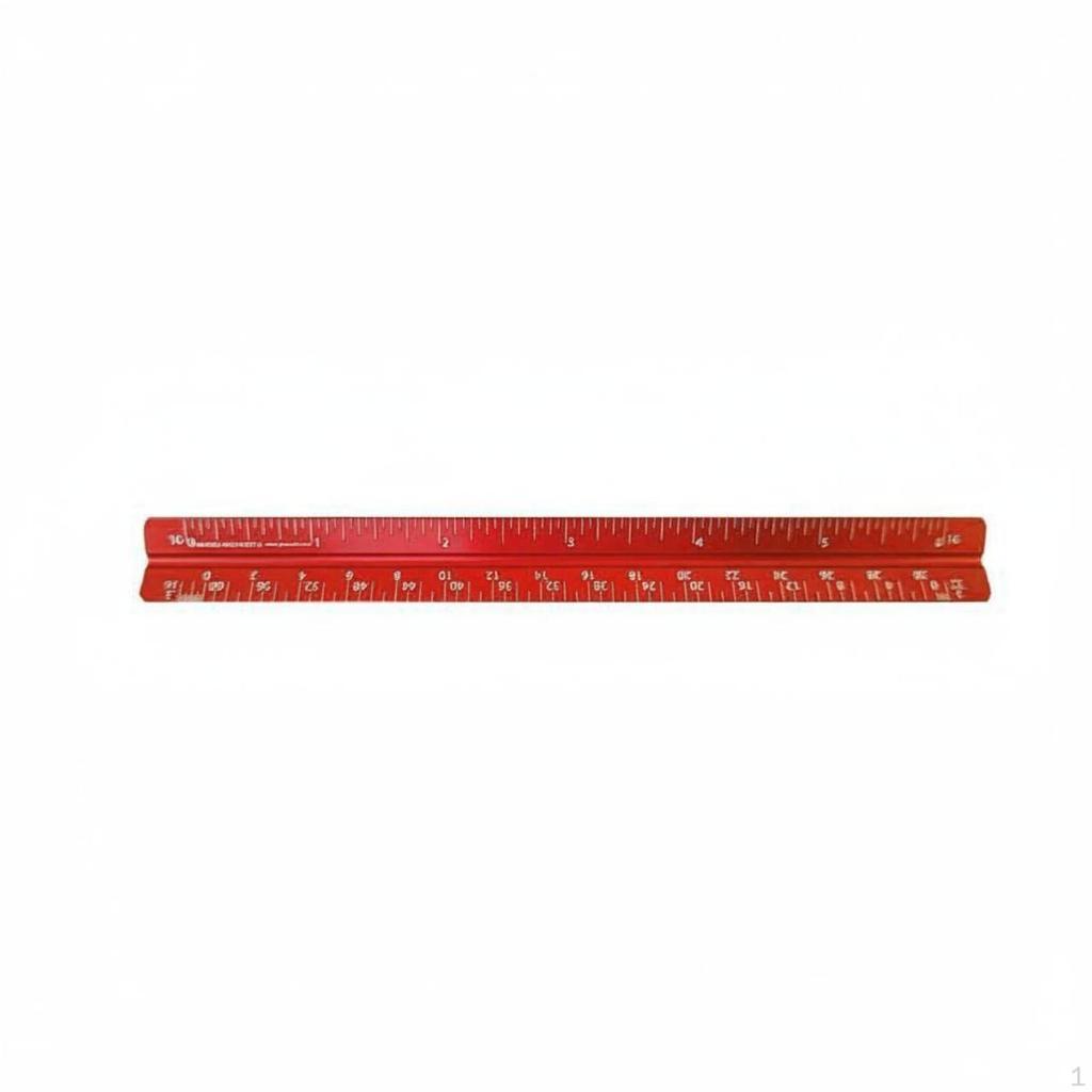 Aluminum Architect Scale Multifunctional Triangular Ruler Metal Engineering for Design