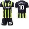 Maglia da trasferta Man City 2024-25 #9 Haaland #17 De Bruyne Maglie da calcio