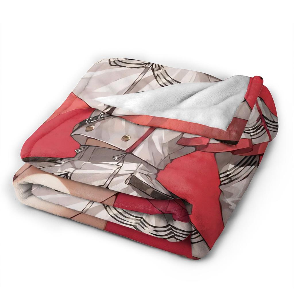 Kasane Teto Blanket Anime Vtuber Wool Awesome Warm Throw Blanket for Chair Covering Sofa Spring Autumn
