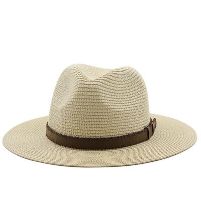 Adult Sunscreen Hat Sun Panama Hat Sun Hat Wide Fedora Hat Straw Woven Beach Hat