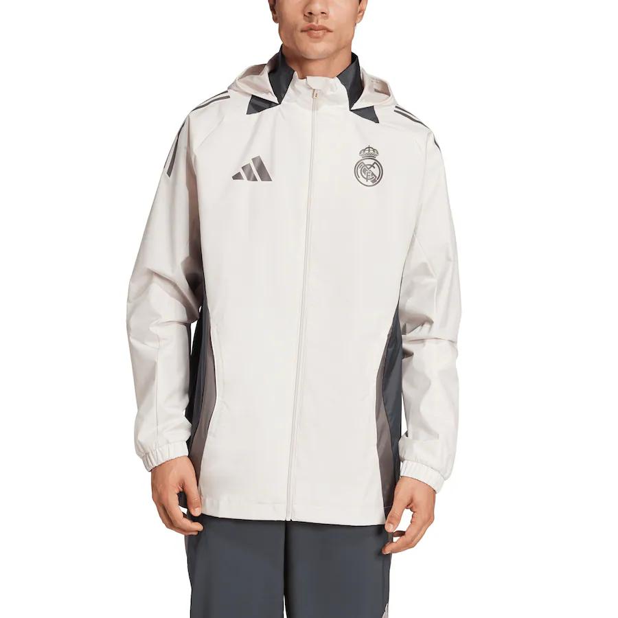 adidas Real Madrid Retro Jackets & Coats Unisex Milk White IT5121