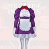 Rise Anime High Invasion Maid Mask Cosplay Costume Halloween Party Prop Gift Fan