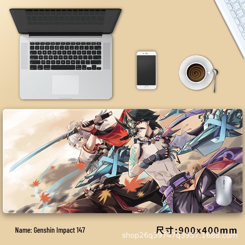 Extra velká podložka pod myš Genshin Impact Venti - Zesílená anime podložka pod klávesnici