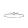 Crystal Butterfly Twisted Knot Bracelet: Light Luxury Design with Zirconia, Exquisite High-End Feel for Women