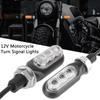 3SMD LED 12V 3000K 1200LM Tail Lamps Yellow Lights M10 Screw Motorcycle Turn Signal Lights Flashing Universal Mini Blinker