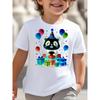 European sizes Cute Panda Birthday Party Balloons Gifts Little Boys Cotton T-Shirt Soft & Comfortable Everyday Top, Comfortable and Breathable