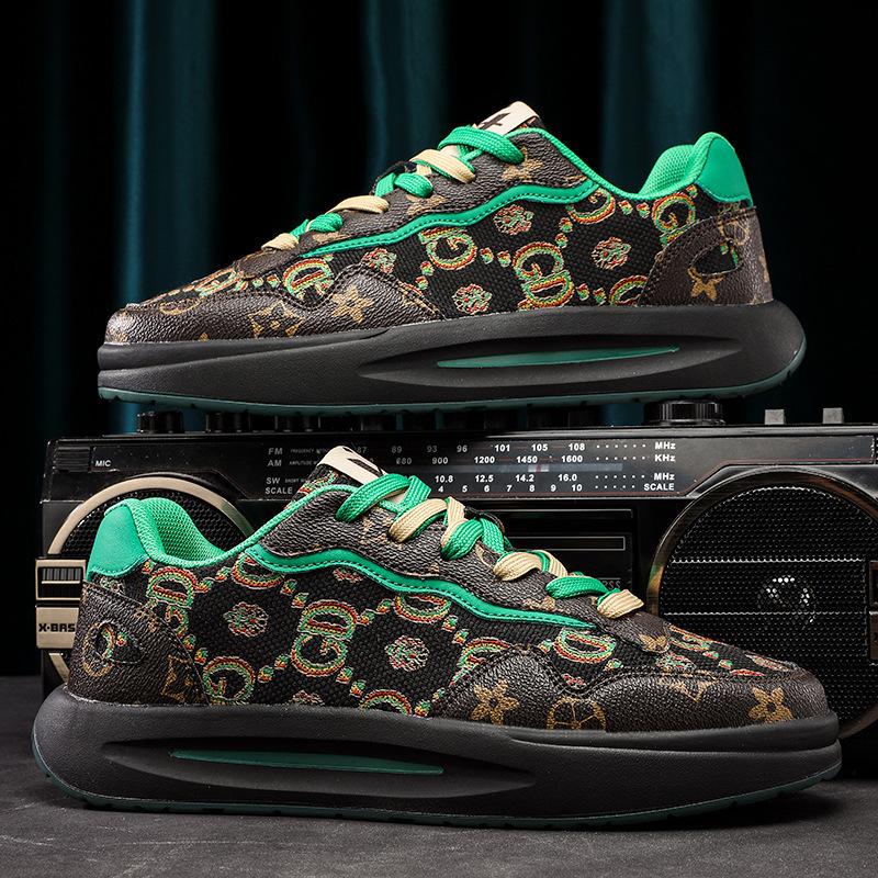 

Autumn and winter casual shoes men s versatile inner height increase dirty shoes new Guochao casual trendy shoes men s board shoes 44 чёрный