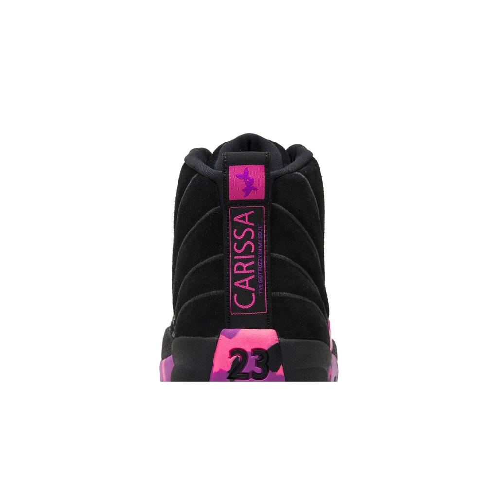 Air Jordan 12 Retro 'Doernbecher' (Unisex) Black / Hyper Violet-Pink Blast Vintage Basketball Shoes AH6987 023