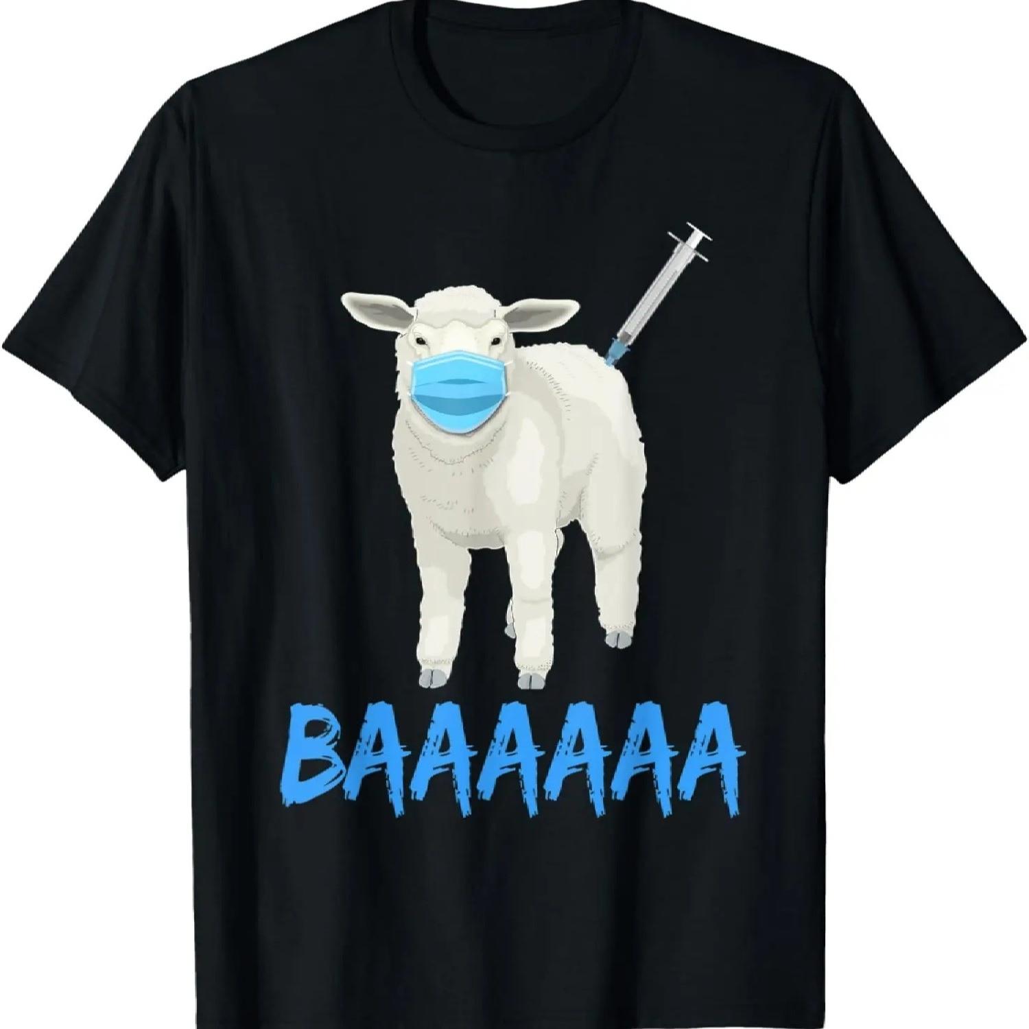Anti Vaccine or Mask Mandate Sheeple or Sheep BAAAAAA T-Shirt XXXXXL разноцветный
